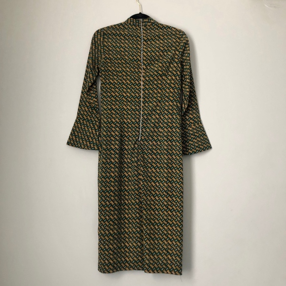 PINKYOTTO PRINT BELL SLV  BELOW THE KNEE DRESS - Picture 3 of 4